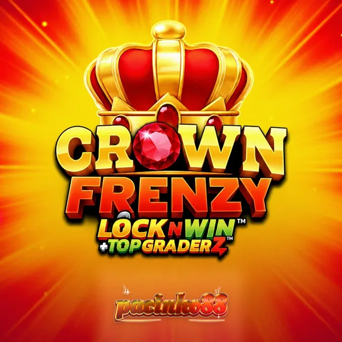 Tampilan visual slot Crown Frenzy LockNWin dengan simbol mahkota dan mekanisme LockNWin.